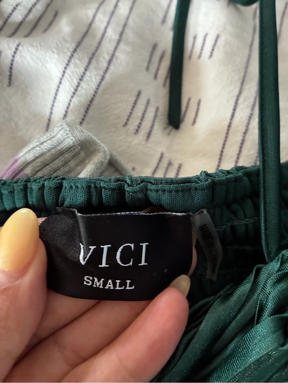 Vici Teal Pleated Strapless Maxi Dress with Halter Tie - Picture 5 of 7